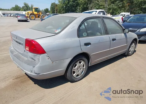 2001 Honda Civic Lx из США, поврежденный, VIN 1HGES165X1L061852